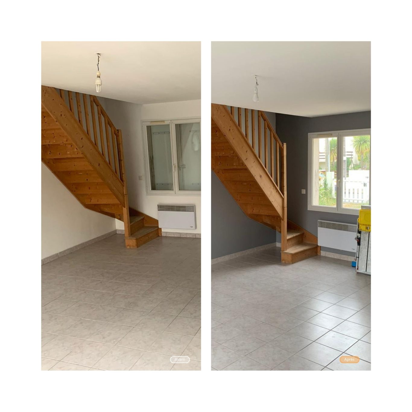 Rénovation des peintures d’un séjour à Royan